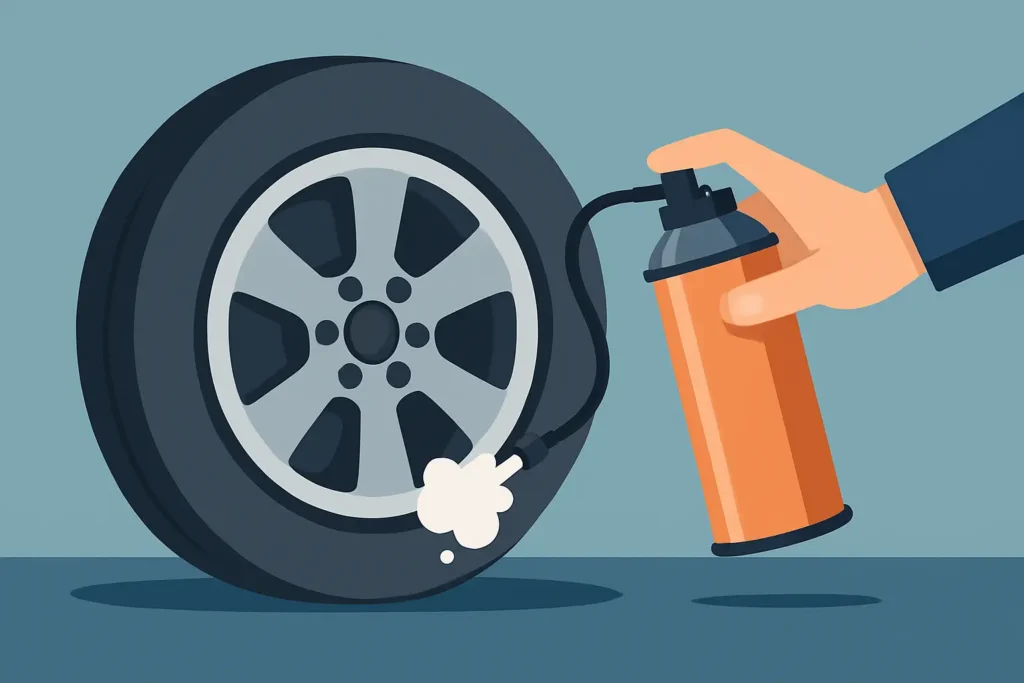 Flat Fix punkteringsvätska - räddning eller nödlösning?