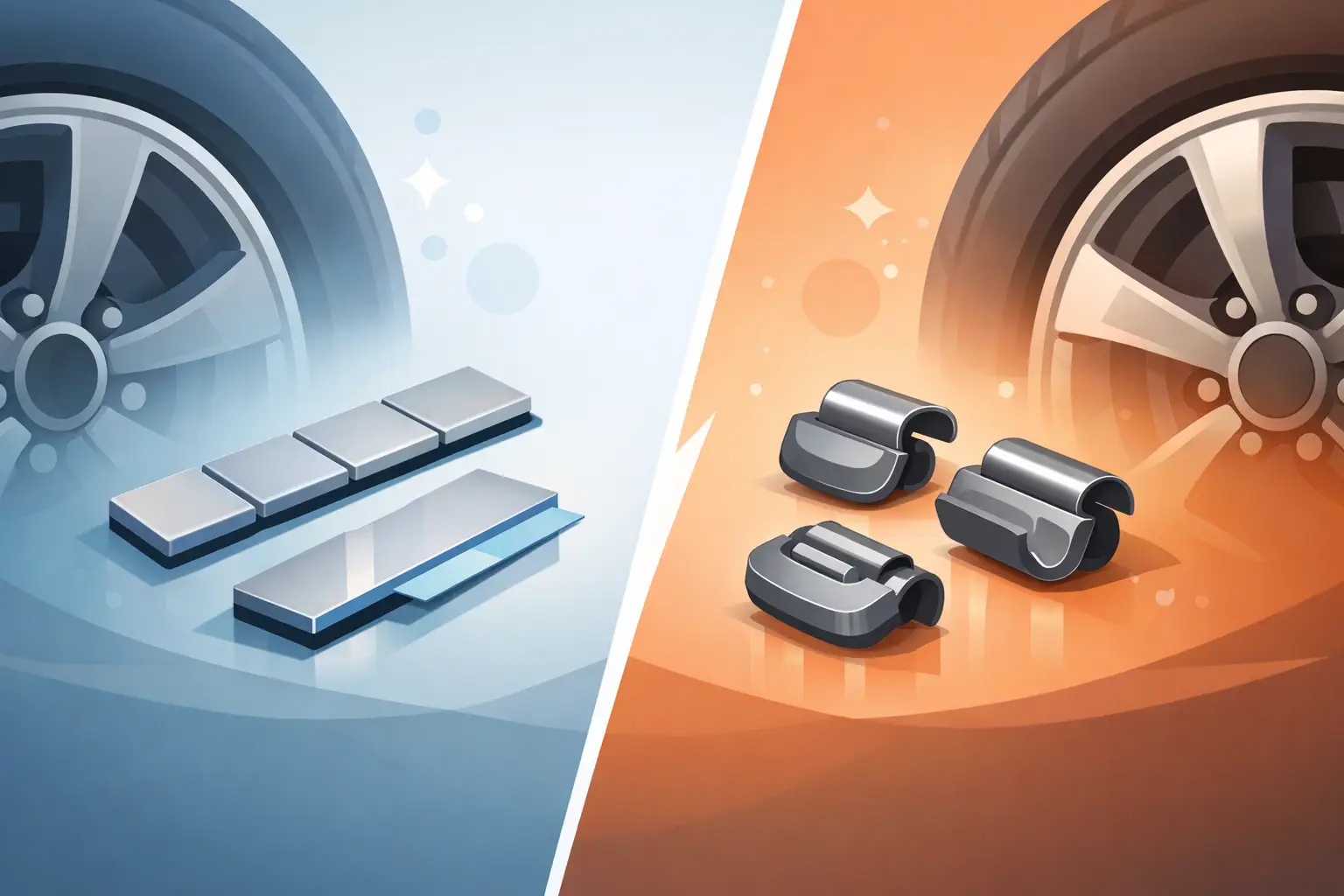 Klistervikter vs slagvikter för fälg