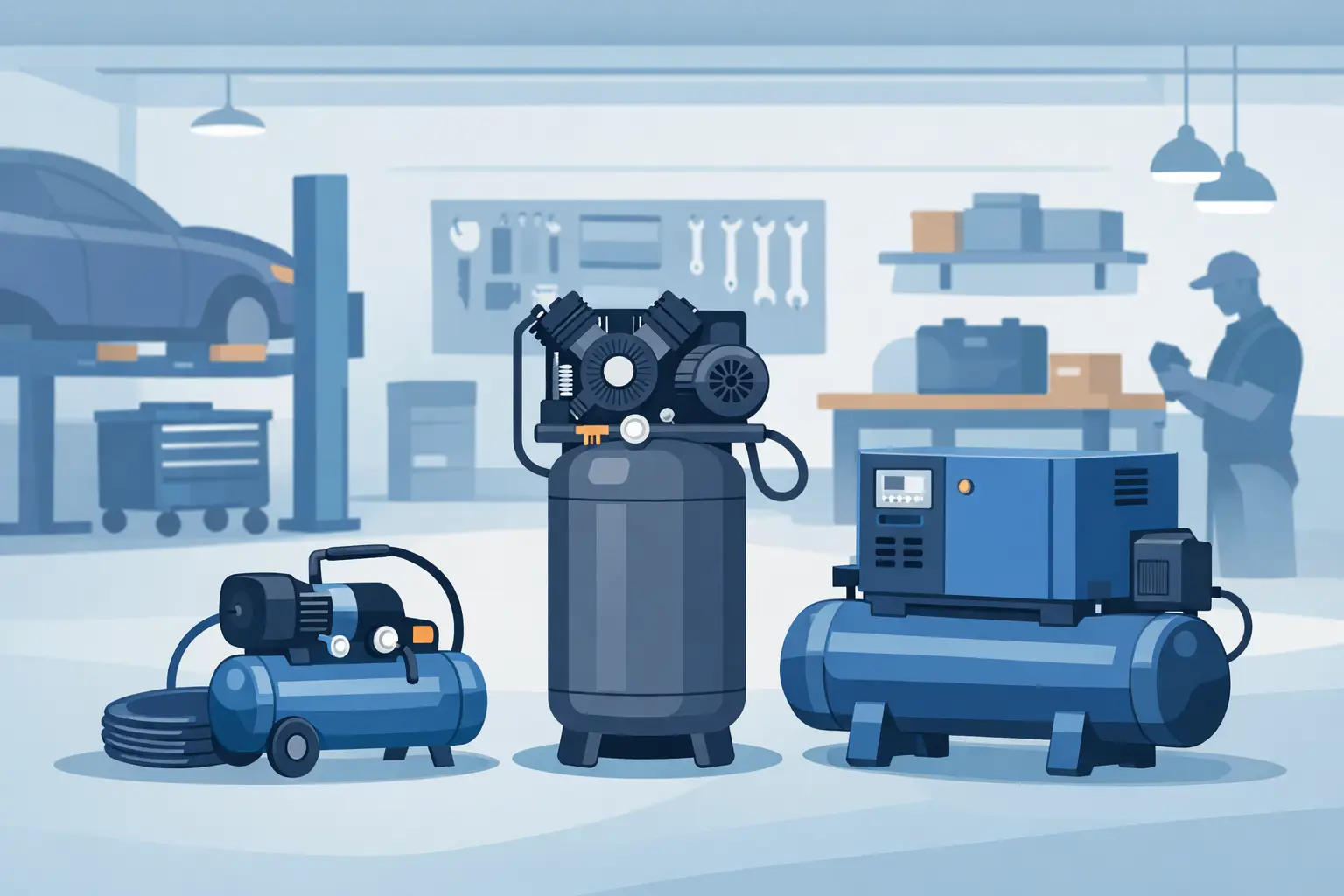 Vilken kompressor passar verkstad bäst?