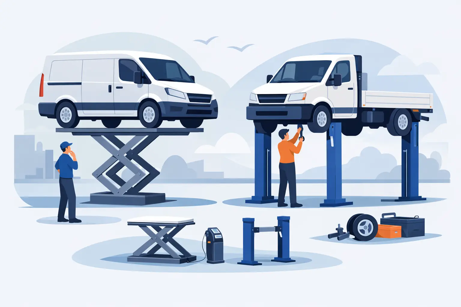 Hur väljer man lyft för transportbil och skåpbil?