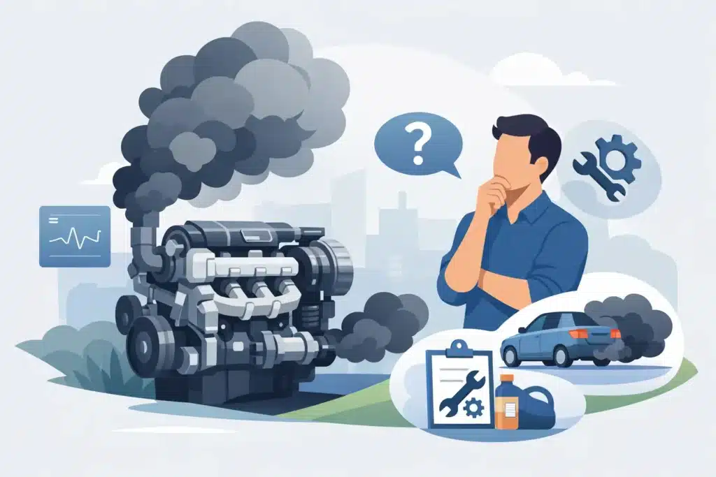 Varför ryker dieselmotorn? Orsaker och åtgärder